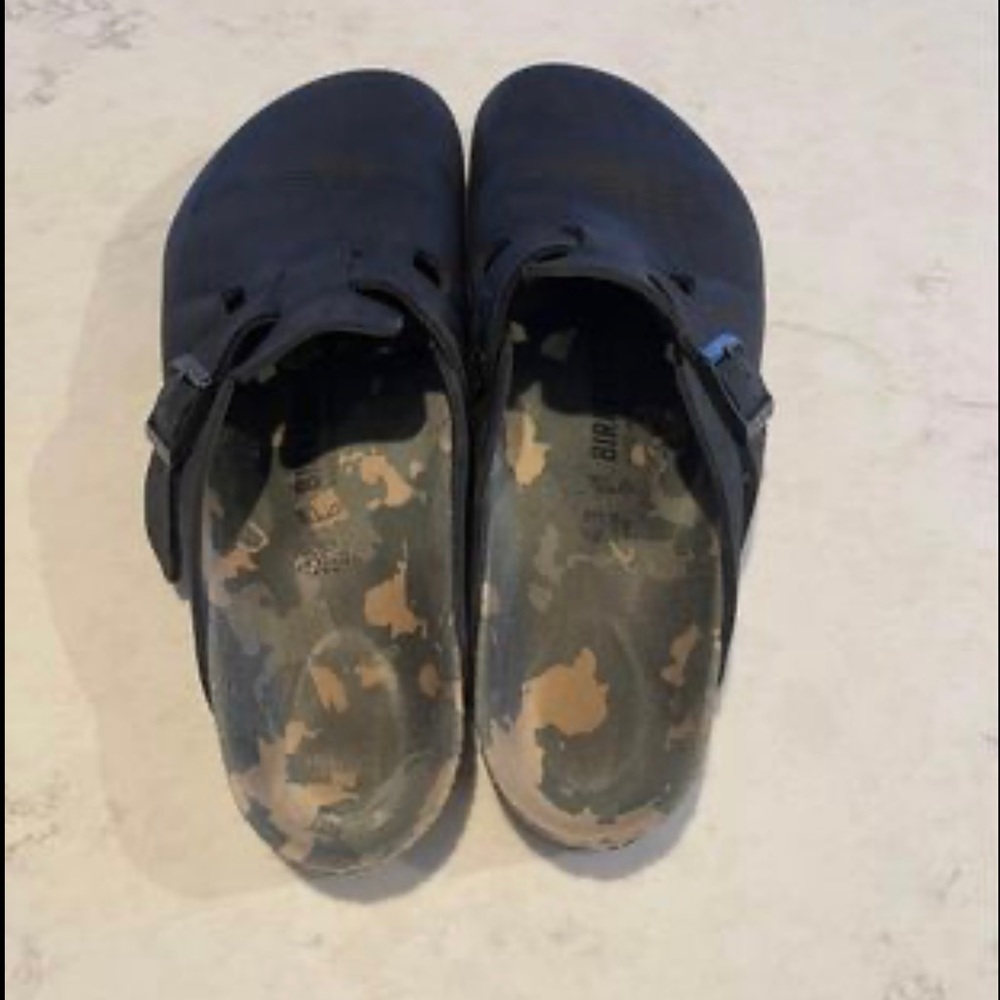 Sz 43 Birkenstock Boston in nubuck leather